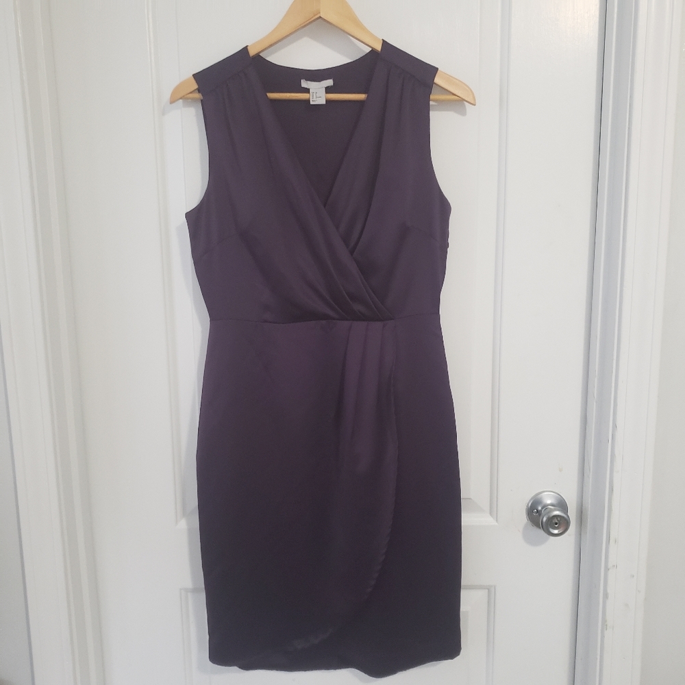 H&M purple sleeveless cocktail dress sz 8